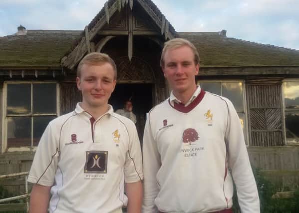 Sam (left) and Tom Ryder helped bowl Louth Tavs to victory EMN-160815-163531002