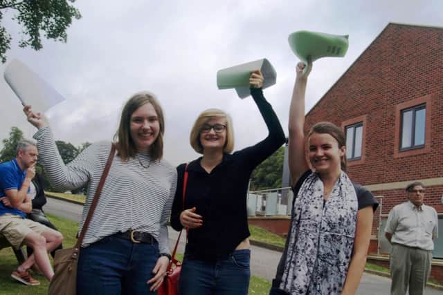 Jessica O'Sullivan, Sarah Bonchetti and Sophie Claypole had every reason to be all smiles this morning.
