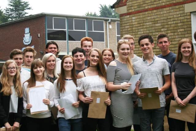Pupils at QEGS Alford.