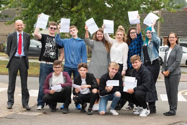 Somercotes Academy GCSE Results Day.