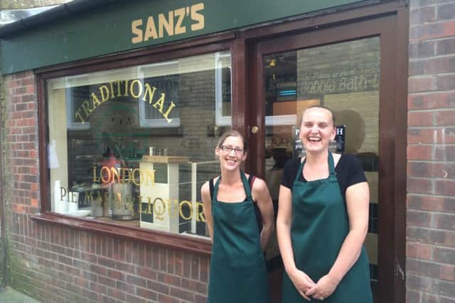 Shop owner Tracey Miles, with friend and co-worker Kelly Kilmore. EMN-160109-142317001