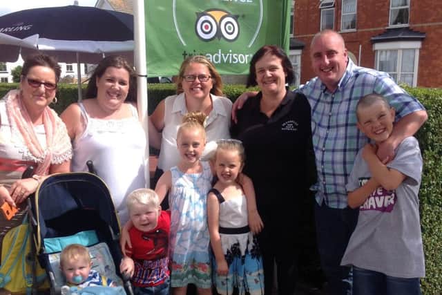 Brave Ethan had his head shaved for Macmillan Cancer Support.