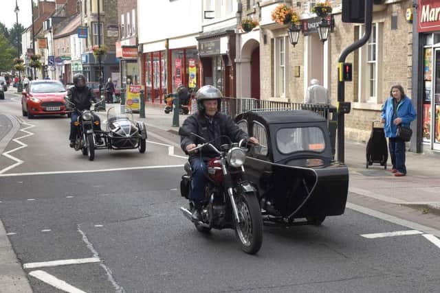 Sleaford Historic Car and Motorcycle Show. Selected cars parading through Sleaford Town Centre. EMN-160509-101524001