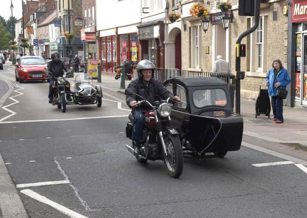 Sleaford Historic Car and Motorcycle Show. Selected cars parading through Sleaford Town Centre. EMN-160509-101524001