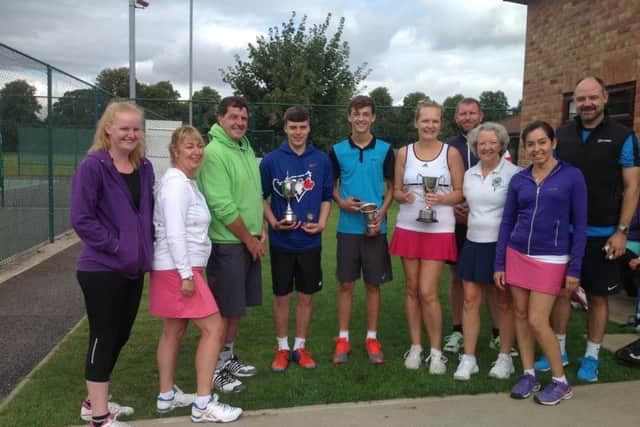Horncastle Tennis Club finalists.