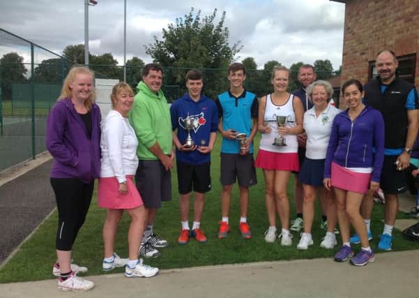 Horncastle Tennis Club finalists.
