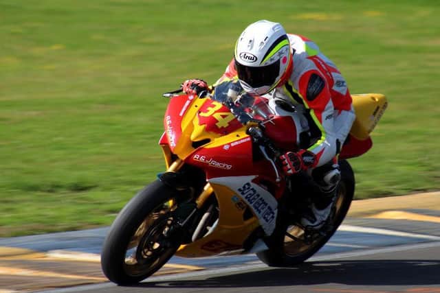 Aaron Silvester on track. Photo: Max Silvester