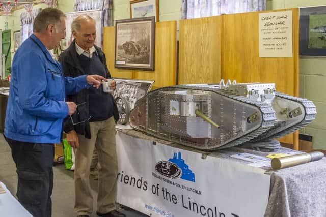 This one sixth scale working model of one of the early tanks was the centre of a lot of interest during the Heritage Weekend display at Thorpe Camp. Photo by Oscarpix Imaging. EMN-160918-215624001