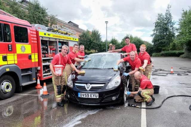 Firefighters will host the pop-up car washes for charity.