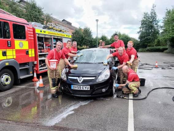 Firefighters will host the pop-up car washes for charity.