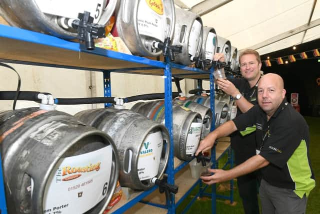 Sleaford and District Round Table Oktoberfest. L-R Neil Freeman - event manager, Martin Osborne - chairman. EMN-160919-113006001