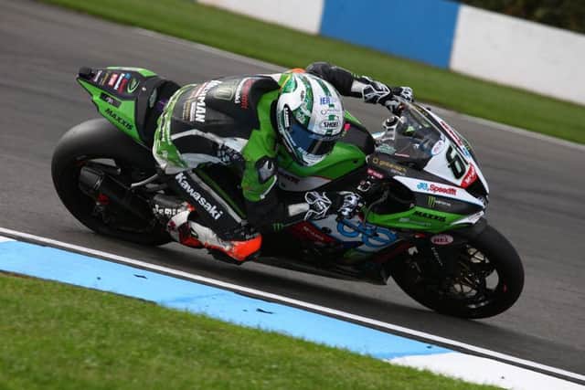 Peter Hickman in action at Donington Park. Photo: Dave Yeomans.