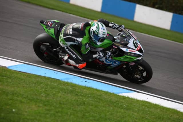 Peter Hickman in action at Donington Park. Photo: Dave Yeomans.