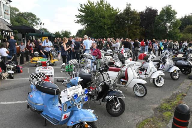 Scooter Rally at Jolly Scotchman pub, Sleaford. EMN-160919-183316001