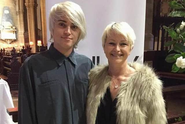 Designer Ashley Janney, pictured with proud mum Teresa Scaman.