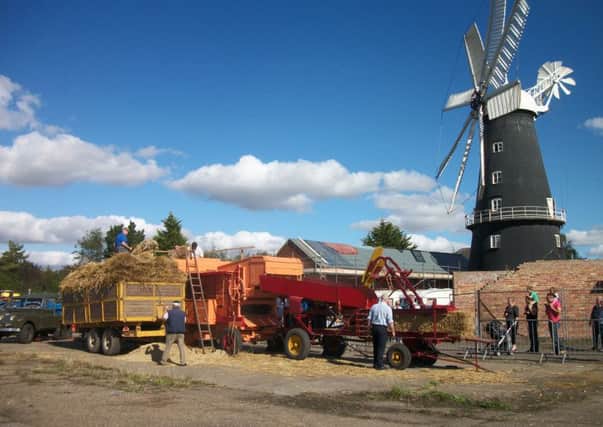 Last year's threshing weekend at Heckington Windmill. EMN-160920-112736001