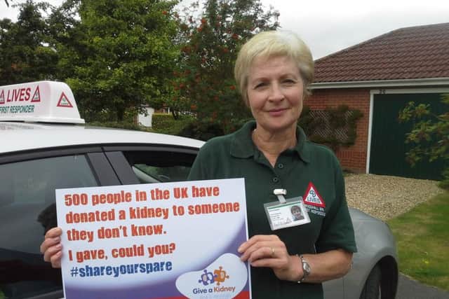 Live kidney donor Alison Keegan from Woodhall Spa EMN-160921-073226001