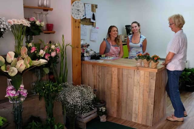 Owner of Rosedale House Floral Designs Michelle Roworth with Alana Rowe (middle) and mother-in-law Janet (right.)
Photo by father-in-law Peter.