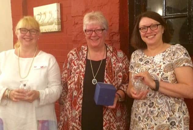 Stepping down from the Castleby Ladies committee are, from left, Sadie Hirst, chairperson Hilary Carter and secretary Lisa Hammond. EMN-160923-151138001