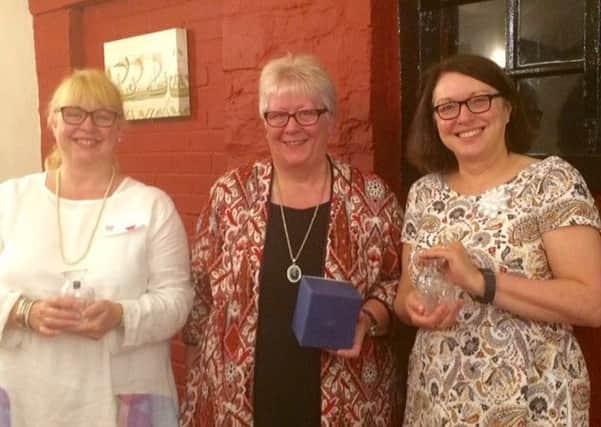 Stepping down from the Castleby Ladies committee are, from left, Sadie Hirst, chairperson Hilary Carter and secretary Lisa Hammond. EMN-160923-151138001