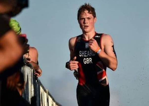 Seamus Sheard heads for the finish line in Mexico.