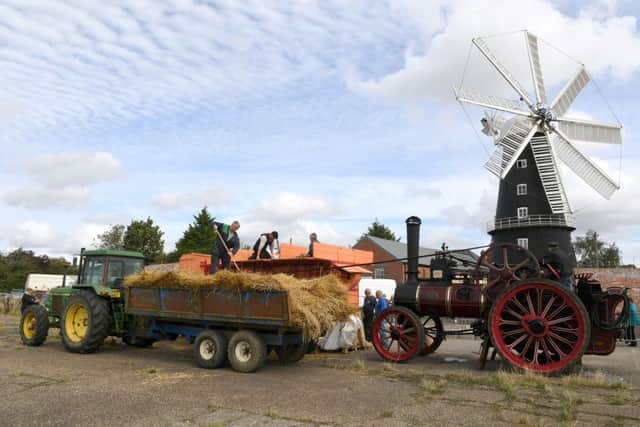 Heckington Windmill steam threshing event. EMN-160926-172217001