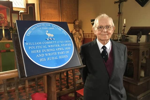A replica of the plaque with sponsor Jim Foster EMN-160510-151511001