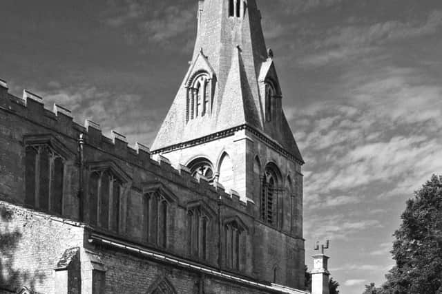 North Rauceby Church spire. EMN-160310-180722001
