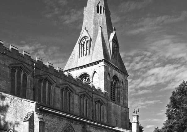 North Rauceby Church spire. EMN-160310-180722001