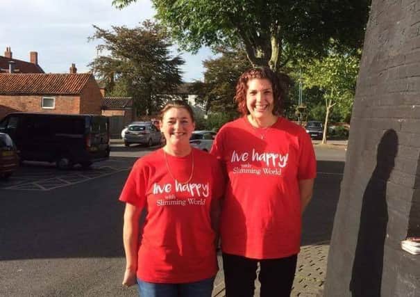 Cat and Janet after their amazing weight loss success, are soon to relaunch their local Slimming World groups EMN-160610-153956001
