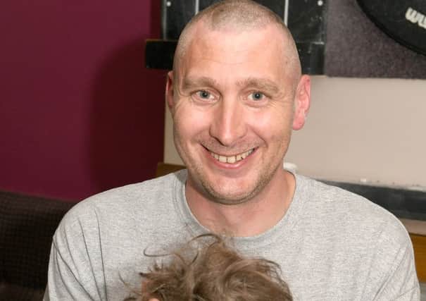 James Clifton doing Macmillan Brave the Shave in memory of his sister who died four years ago. EMN-160926-171944001