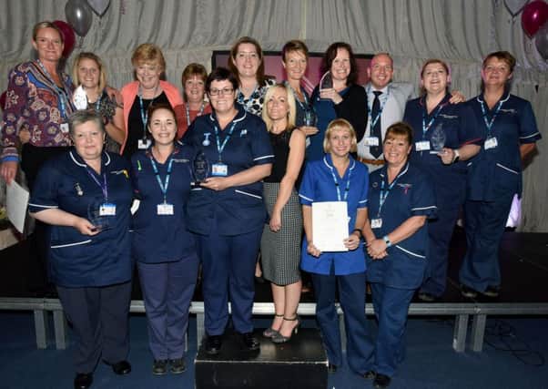 Awarded for dedication   teams and individuals from the Lincolnshire Community Health Services Trust.