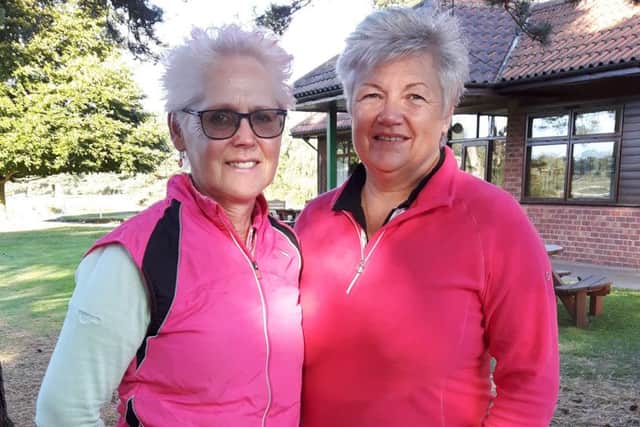 Club winners Pam Ross (left) with Lynn Patrick EMN-160710-114647002