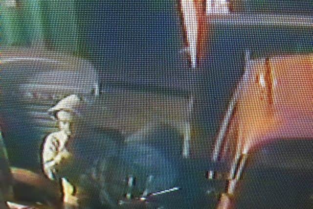 CCTV footage from the scene of the crime.