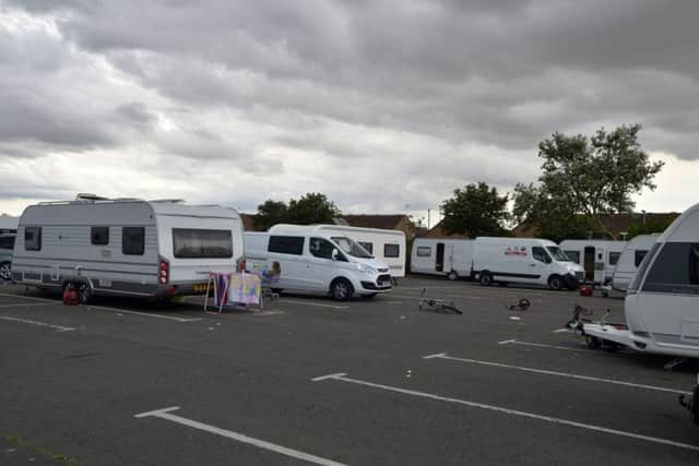 Travellers vehicles have previously parked illegally in district-council run car parks in Mablethorpe.