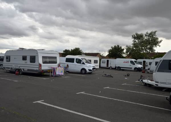 Travellers vehicles have previously parked illegally in district-council run car parks in Mablethorpe.