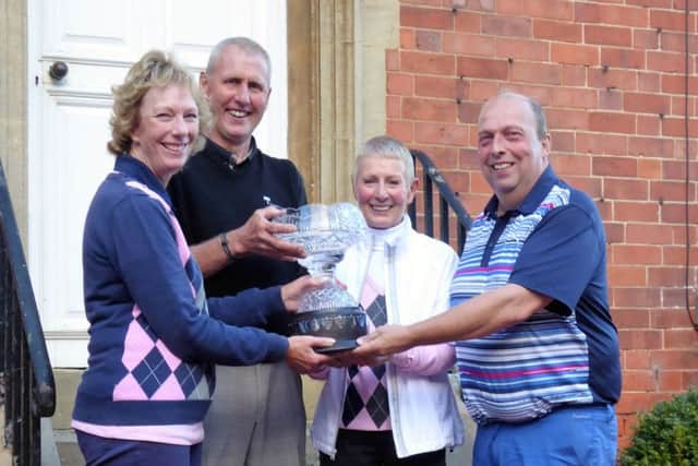 Davlin Trophy finalists, from left - Rose Stevenson, Colin and Sue Burkitt, Robert Wilson EMN-161014-091157002