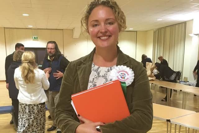 Newly elected North Kesteven District Councillor Cat Mills for Lincolnshire Independents. EMN-161014-092515001
