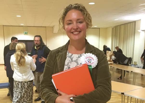Newly elected North Kesteven District Councillor Cat Mills for Lincolnshire Independents. EMN-161014-092515001