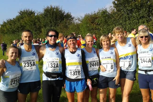 Mablethorpe RC entrants at the brutal Gruesome Twosome Half-marathon EMN-161017-125618002