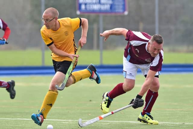 Horncastle Hockey Club men's first team action. Photo: John Aron