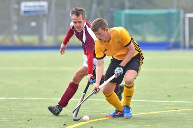 Horncastle Hockey Club men's first team action. Photo: John Aron