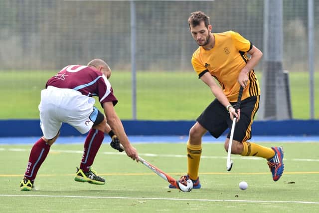 Horncastle Hockey Club men's first team action. Photo: John Aron