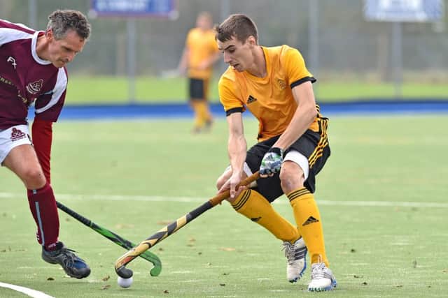 Horncastle Hockey Club men's first team action. Photo: John Aron
