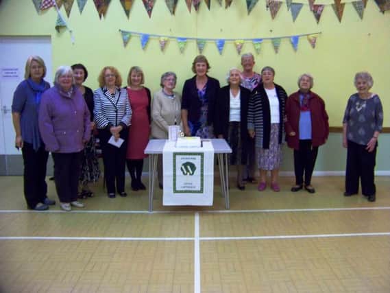 The Legbourne and Little Cawthorpe WI celebrating their 80th anniversary.