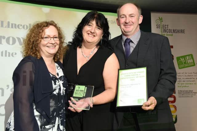 Business development manager at Selecet Lincolnshire Gillian Richardson (left), with Ronnie and Andrew Ownsworth. Picture supplied by Lincolnshire Chamber of Commerce courtesy of Lincolnshire Echo.