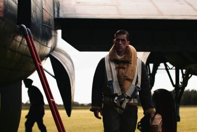 Scene from the shoot at the Lincolnshire Aviation Heritage Centre.