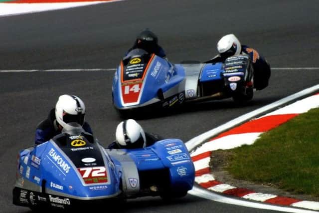 Passenger Jevan (right) and driver Pete won eight British Championship races this season. EMN-161020-111801002