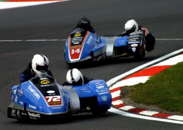 Passenger Jevan (right) and driver Pete won eight British Championship races this season. EMN-161020-111801002