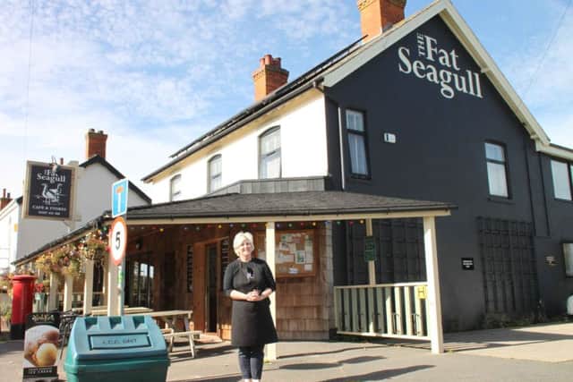 The Fat Seagull in Sandilands has benefitted from a district council grant to improve the look of their business.